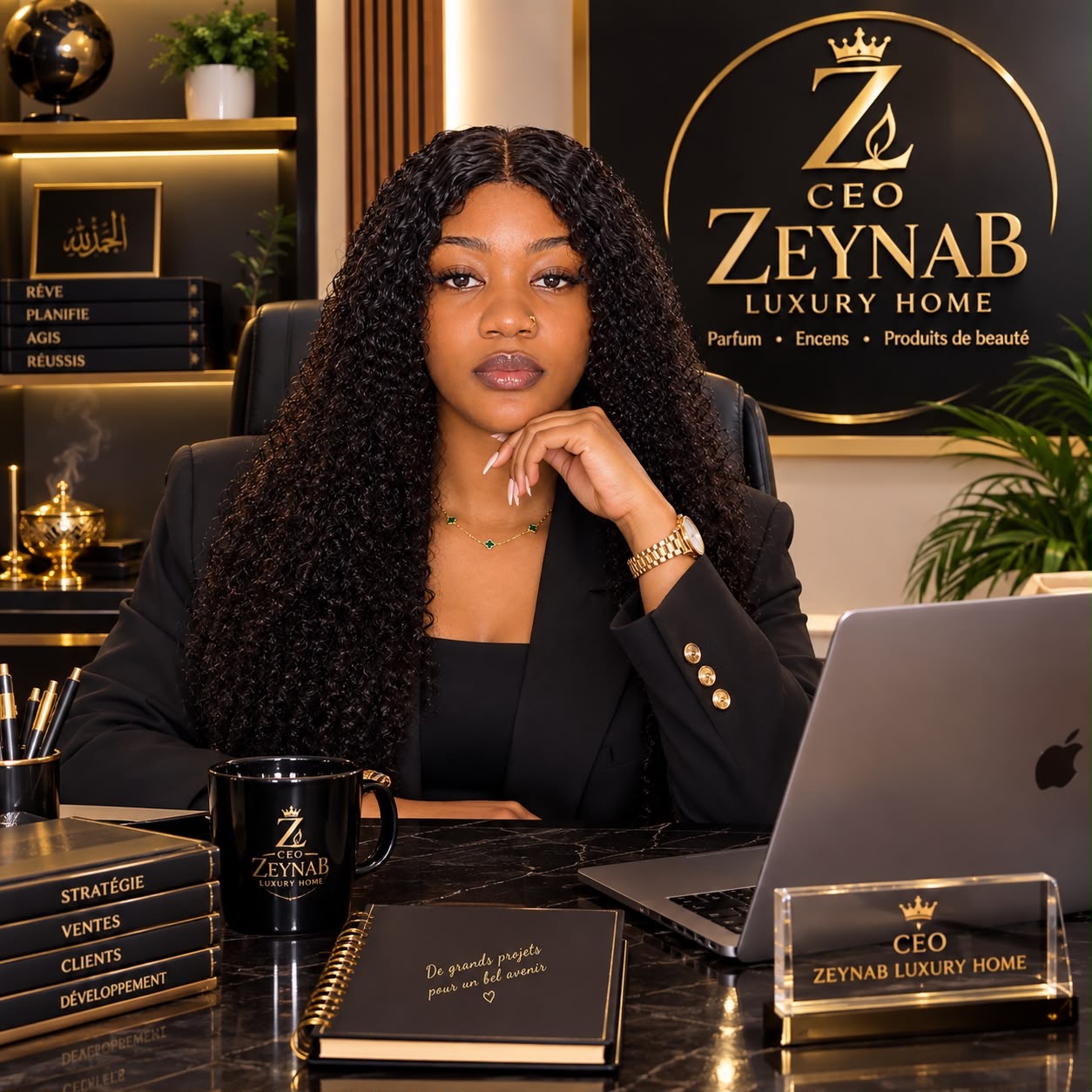 La fondatrice de Zeynab Luxury Beauty